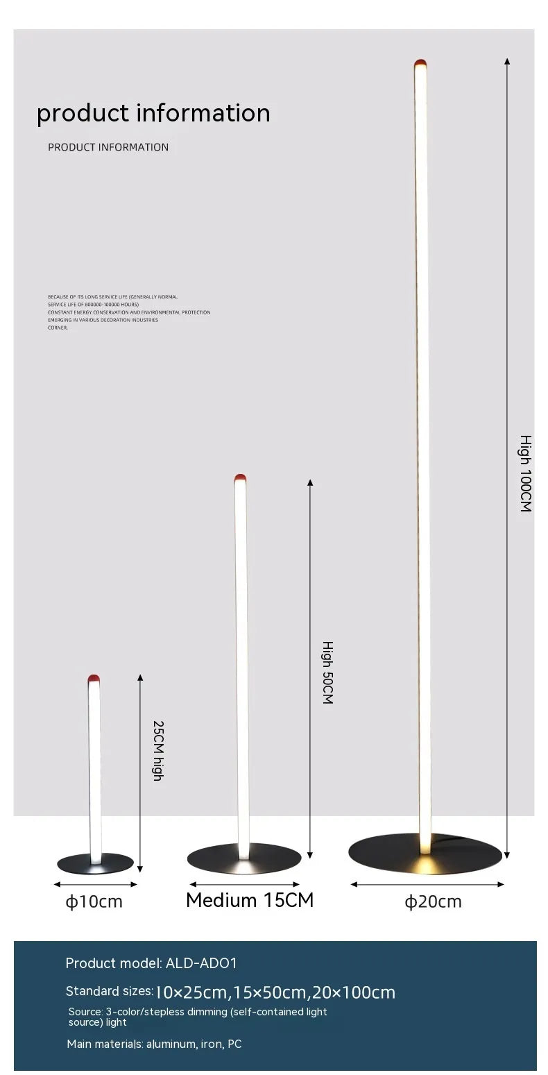 Lámpara de pie de esquina