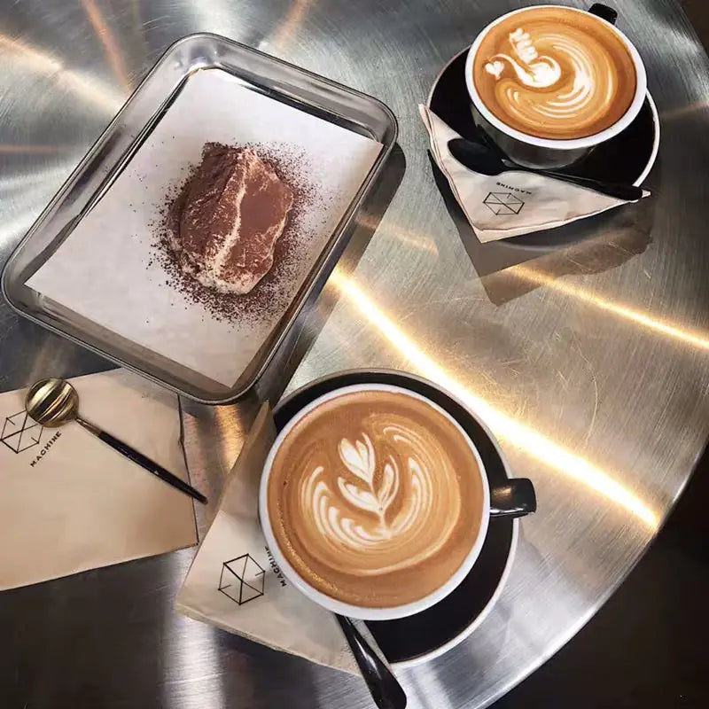 Juego de tazas de café de capuchino de cerámica creativa de 300 ml