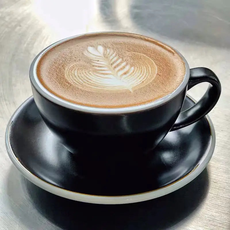 Juego de tazas de café de capuchino de cerámica creativa de 300 ml