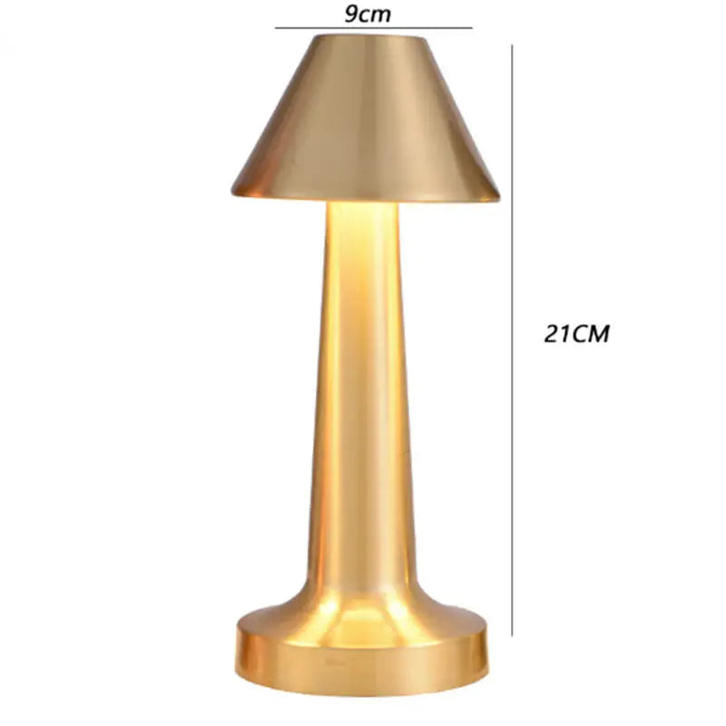 Lámpara de mesa LED recargable inalámbrica para el hogar y la cafetería