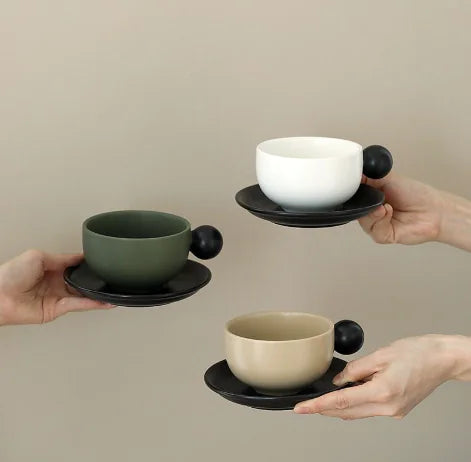 Elegante juego de café de cerámica